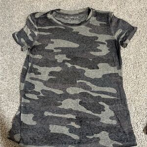 Lucky Brand Women's Gray Camo Tee
